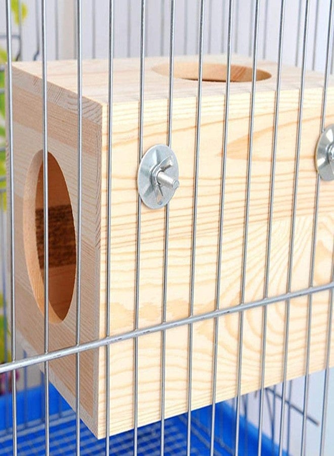 Western Era Wood HideHouse Hut Hammock Sleeping Cabin Cage Accessory Toy for Hamsters, Hedgehog, SugarGlider, Birds, Small Guinea Pig, Small Rabbit - Image 5